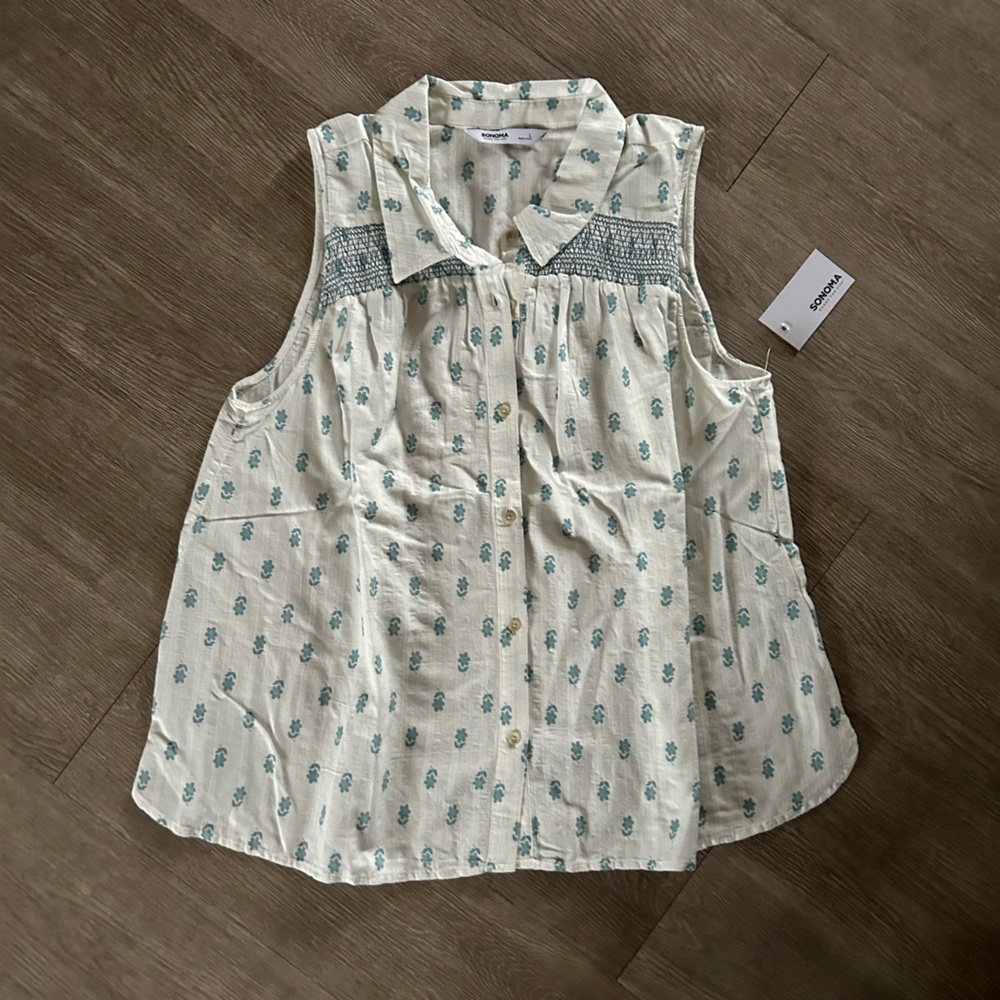 Button Down Chambray Shirt - Picture 2 of 5